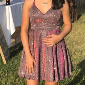 Sparkly short homecoming dress